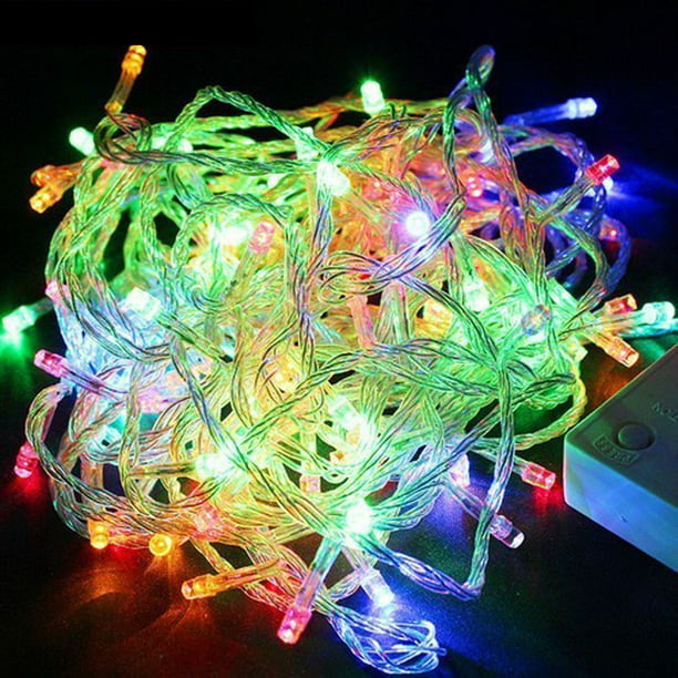 10M 100LED Bulb String Strip Fairy Christmas Xmas Light Waterproof US EU Plug 